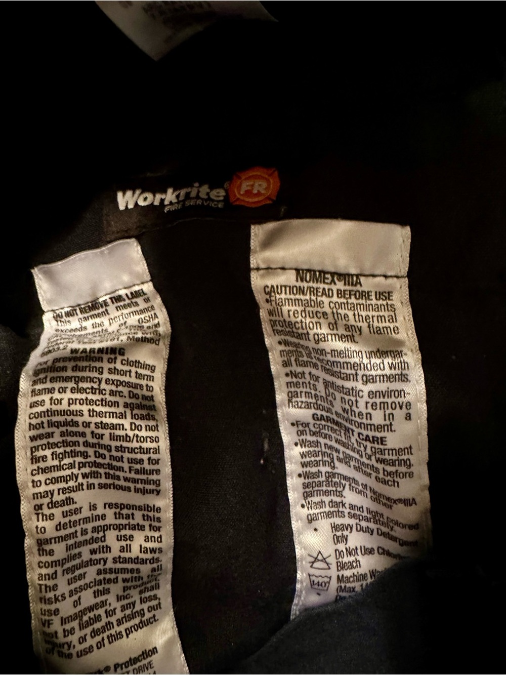 Workrite Nomex 4 pairs lk new sz Lg 36-39 waist & 32 length/inseam cargo - Picture 8 of 9